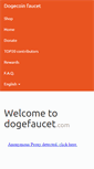 Mobile Screenshot of dogefaucet.com